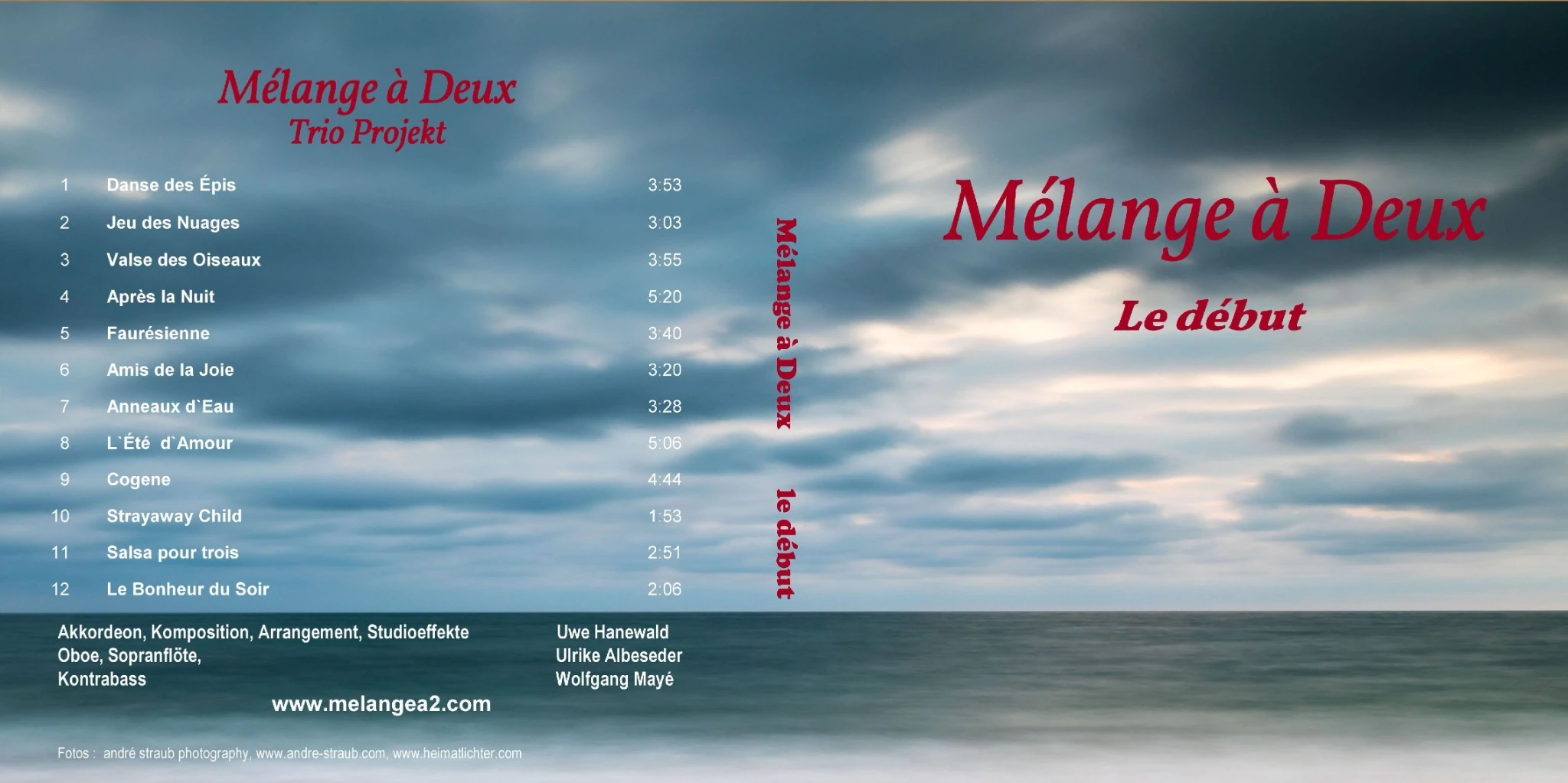 Mélange à Deux – Le début CD-Cover