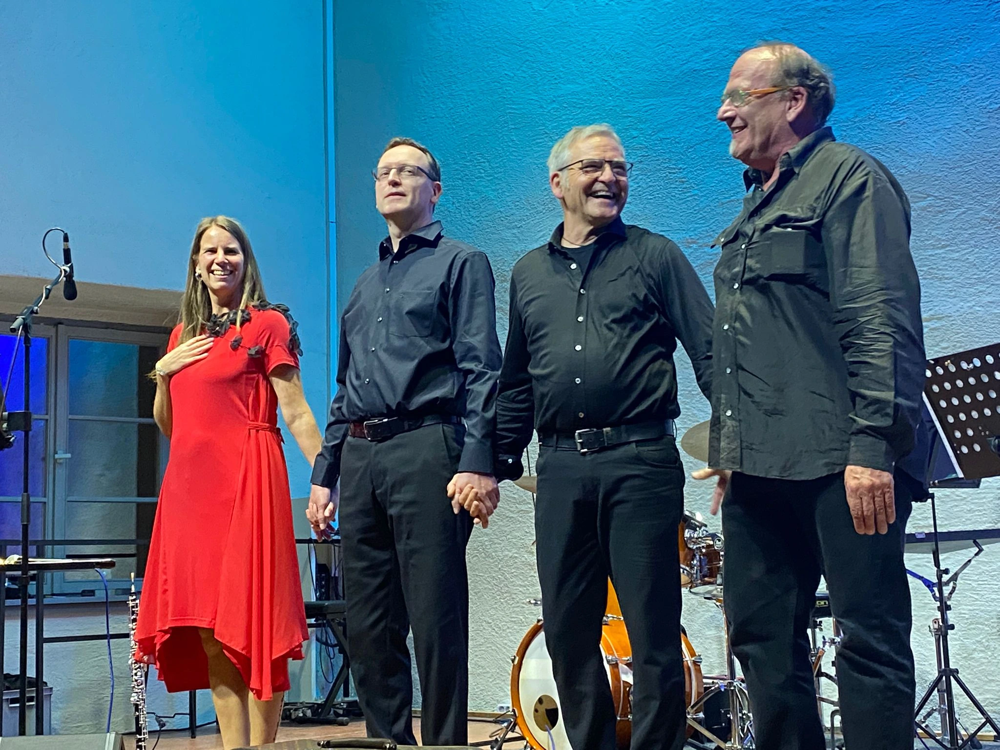 Mélange à Deux & Amis nach dem Konzert im Buschhof Freinsheim